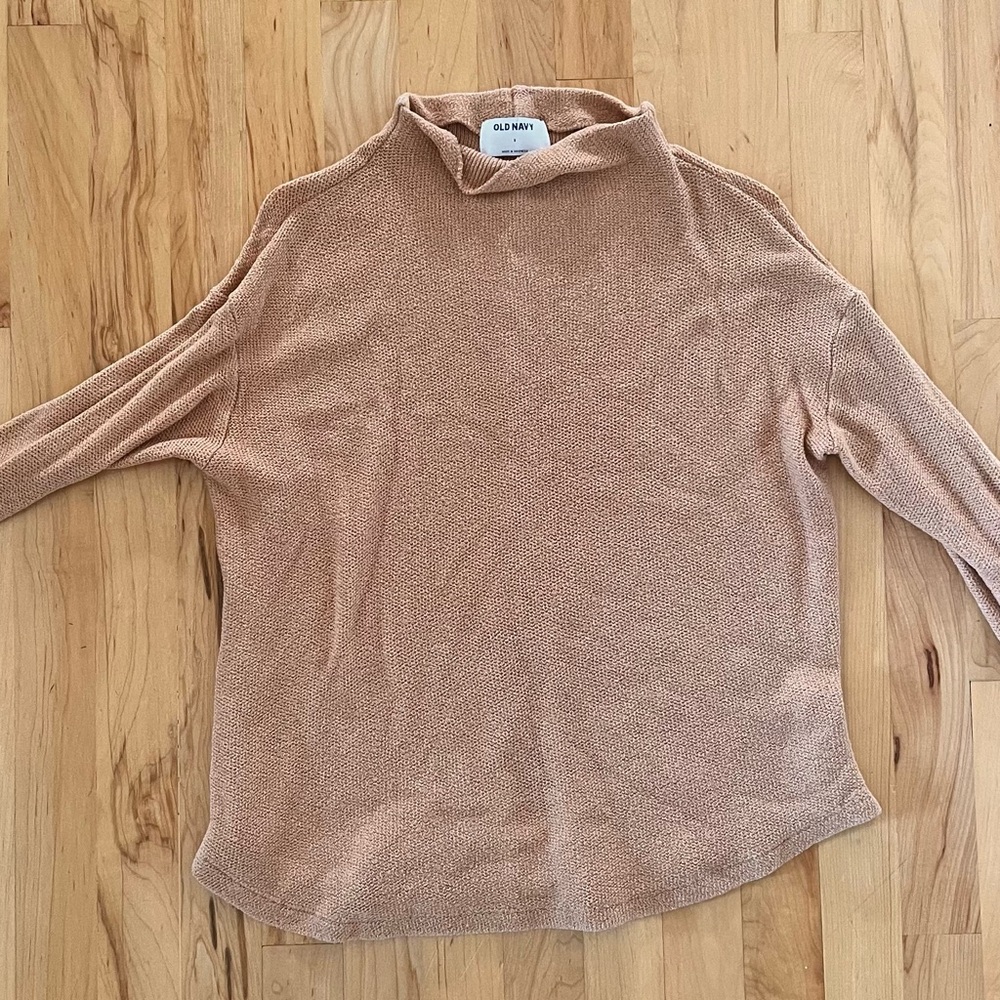Old Navy Women's Cowl Neck Sweater in Tan